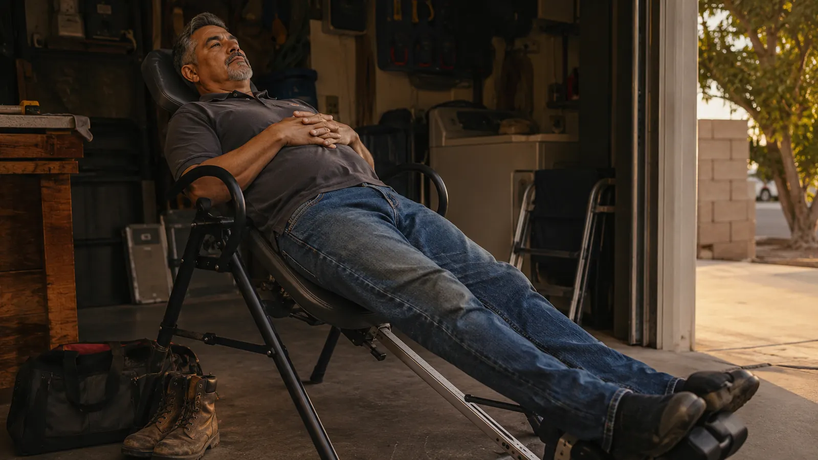 How to Decompress Your Spine After Long Shifts With an Inversion Table