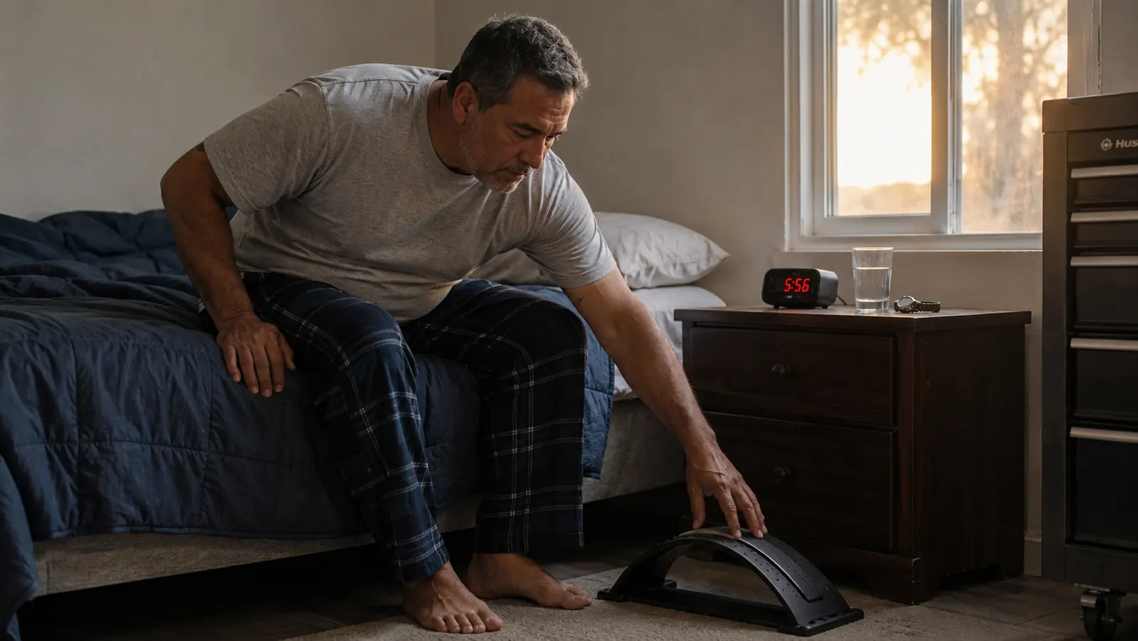 How to Fix Morning Stiffness With a Back Stretcher
